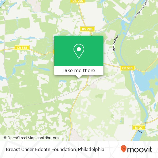 Mapa de Breast Cncer Edcatn Foundation