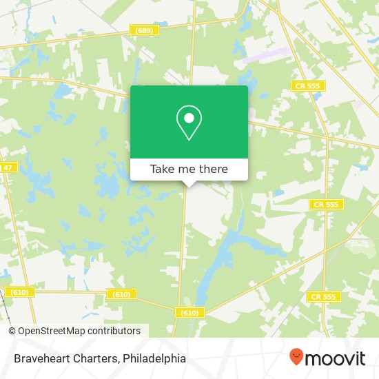 Braveheart Charters map