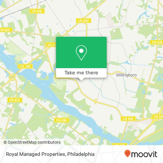 Royal Managed Properties map