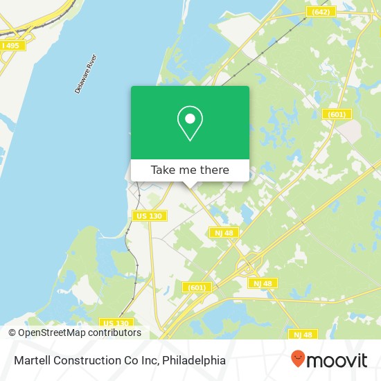 Mapa de Martell Construction Co Inc