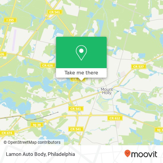 Lamon Auto Body map