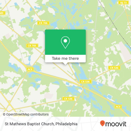 St Mathews Baptist Church map