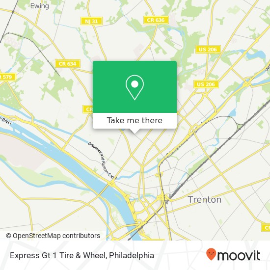 Express Gt 1 Tire & Wheel map