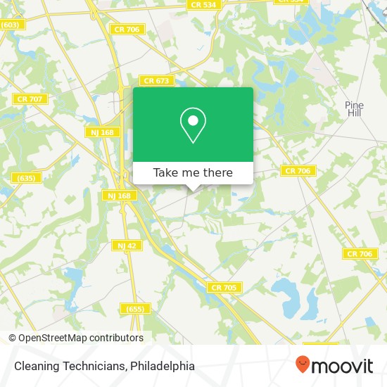 Cleaning Technicians map