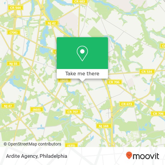 Ardite Agency map