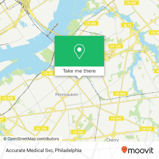 Accurate Medical Svc map