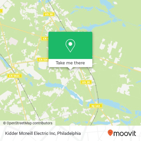 Mapa de Kidder Mcneill Electric Inc