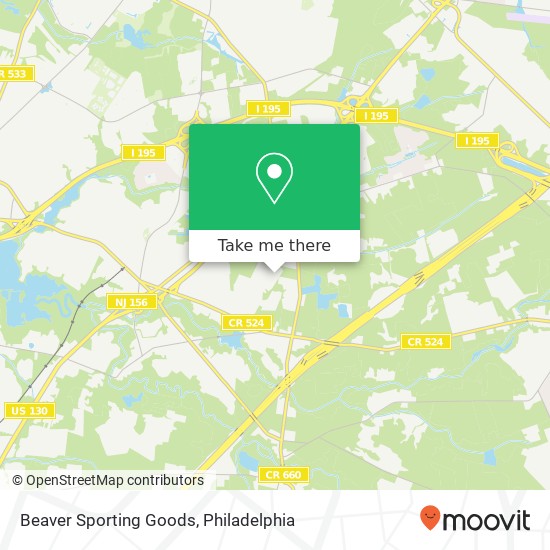 Mapa de Beaver Sporting Goods