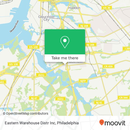 Mapa de Eastern Warehouse Distr Inc