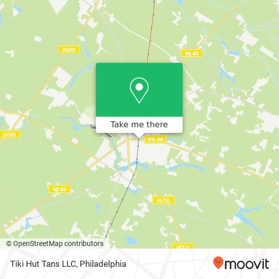 Tiki Hut Tans LLC map