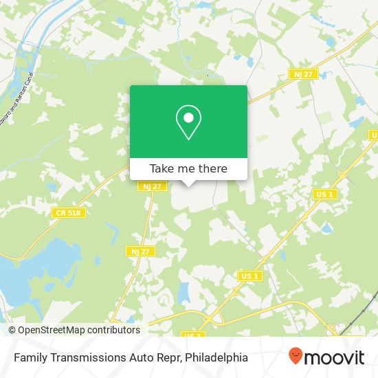 Family Transmissions Auto Repr map
