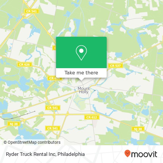 Mapa de Ryder Truck Rental Inc