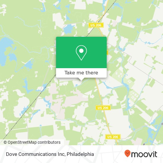 Dove Communications Inc map