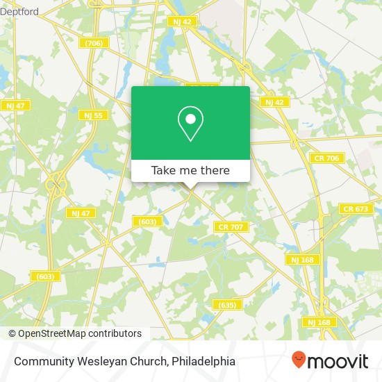 Community Wesleyan Church map