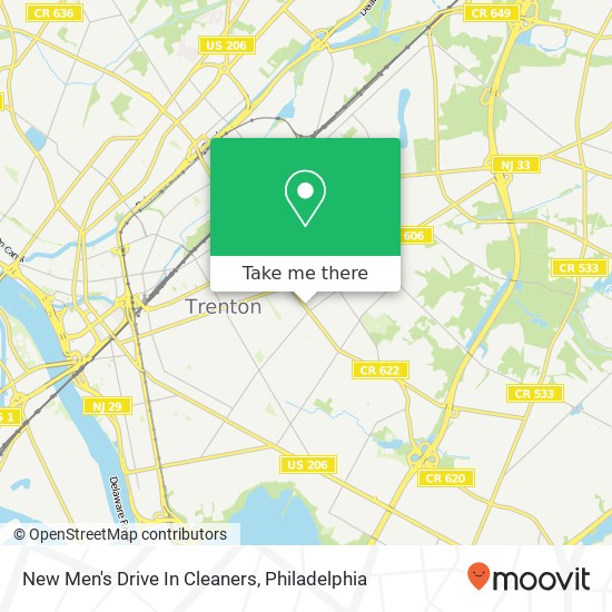 Mapa de New Men's Drive In Cleaners