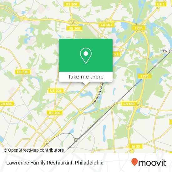 Lawrence Family Restaurant map