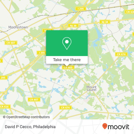 David P Cecco map