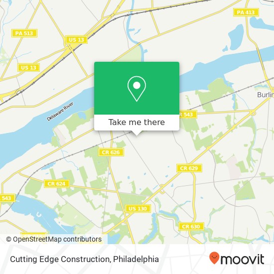 Mapa de Cutting Edge Construction