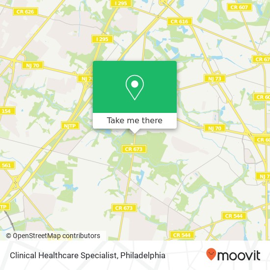 Clinical Healthcare Specialist map