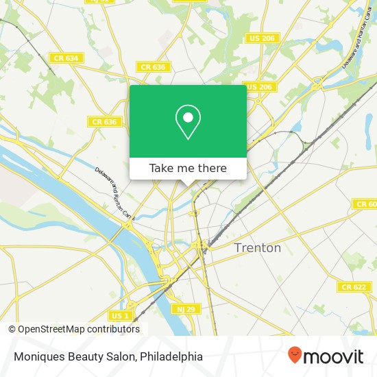 Mapa de Moniques Beauty Salon