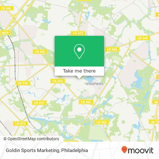 Mapa de Goldin Sports Marketing