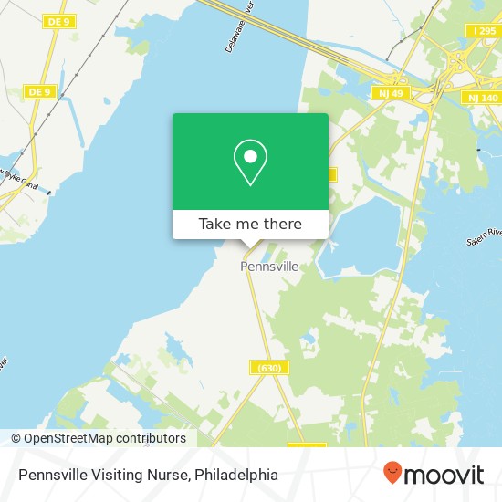 Mapa de Pennsville Visiting Nurse