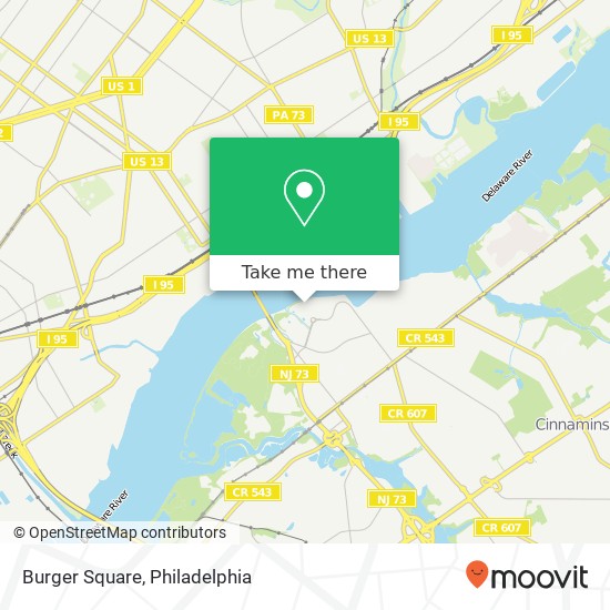 Burger Square map