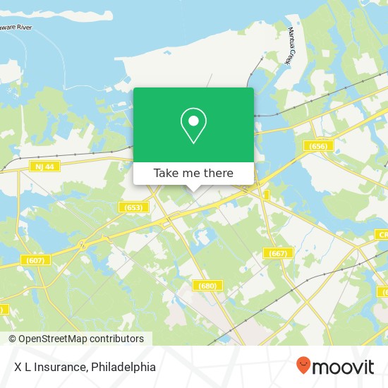 X L Insurance map