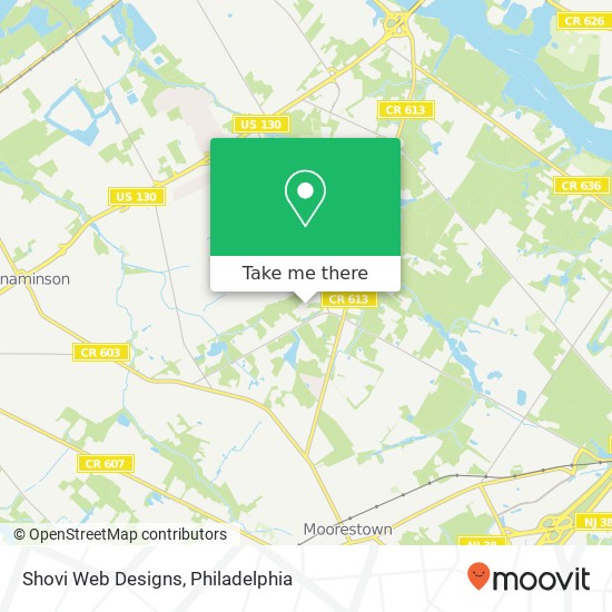 Shovi Web Designs map