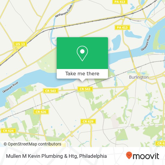 Mapa de Mullen M Kevin Plumbing & Htg