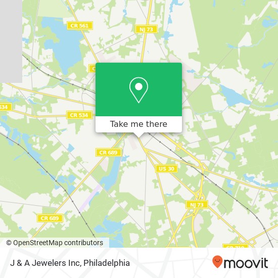 J & A Jewelers Inc map