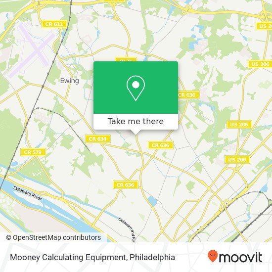 Mooney Calculating Equipment map