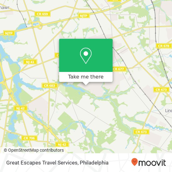 Great Escapes Travel Services map