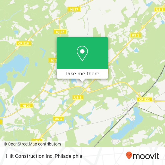 Mapa de Hilt Construction Inc