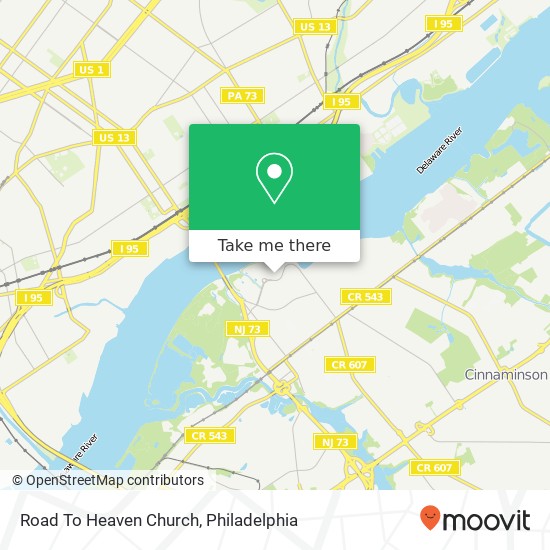 Road To Heaven Church map