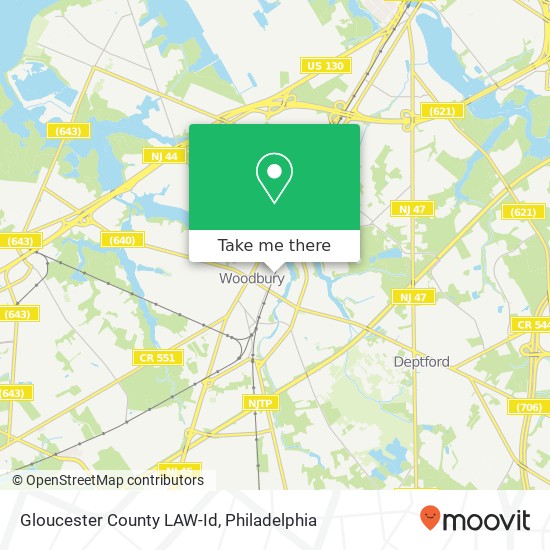 Mapa de Gloucester County LAW-Id