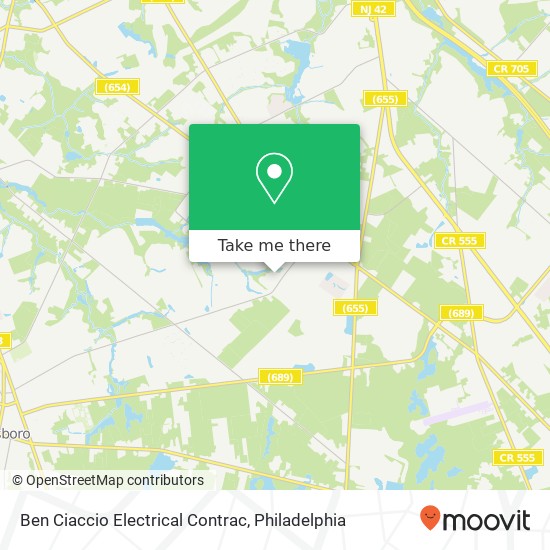 Ben Ciaccio Electrical Contrac map