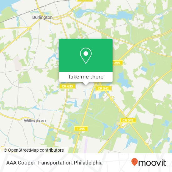 Mapa de AAA Cooper Transportation