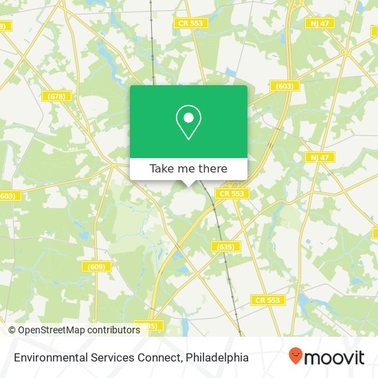 Environmental Services Connect map