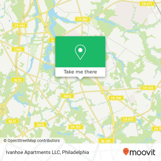 Mapa de Ivanhoe Apartments LLC