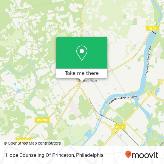 Hope Counseling Of Princeton map
