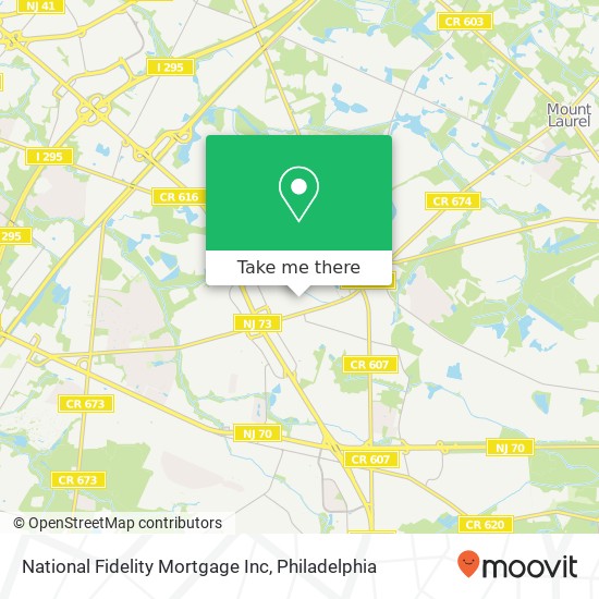 Mapa de National Fidelity Mortgage Inc