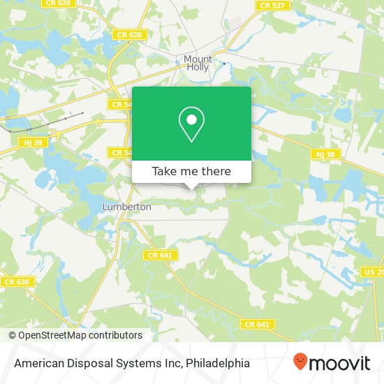 Mapa de American Disposal Systems Inc