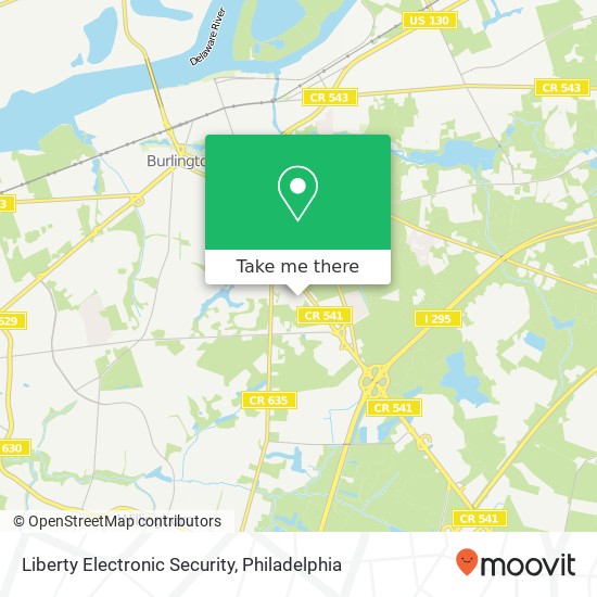 Liberty Electronic Security map