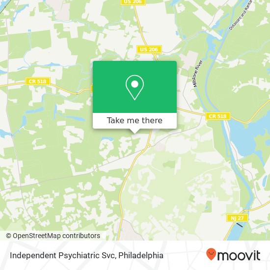 Independent Psychiatric Svc map