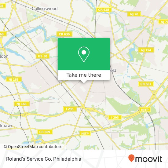 Roland's Service Co map