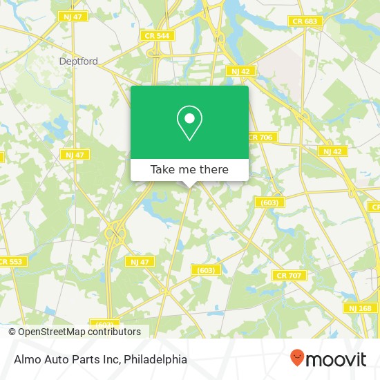 Almo Auto Parts Inc map