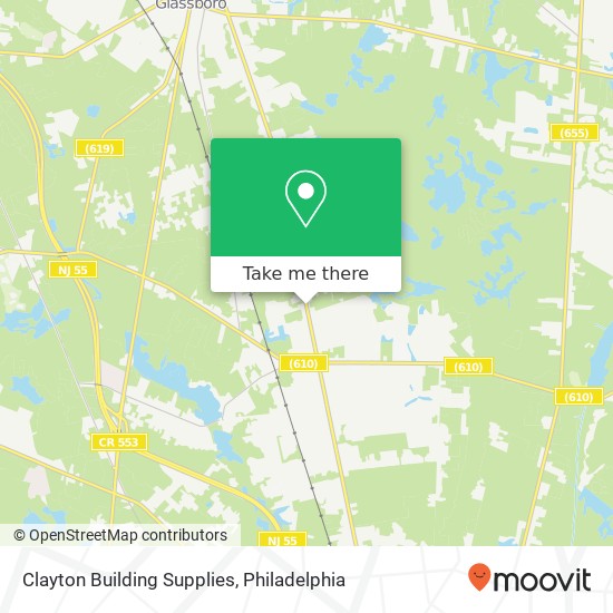 Clayton Building Supplies map