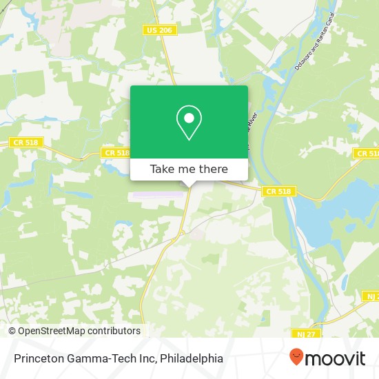 Princeton Gamma-Tech Inc map