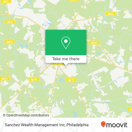 Sanchez Wealth Management Inc map